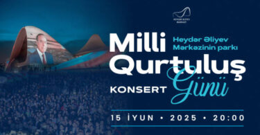 Heydər Əliyev Mərkəzinin parkında Milli Qurtuluş Gününə həsr olunan konsert